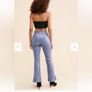 Hosbjerg Irah Vegan Leather Croc Pants